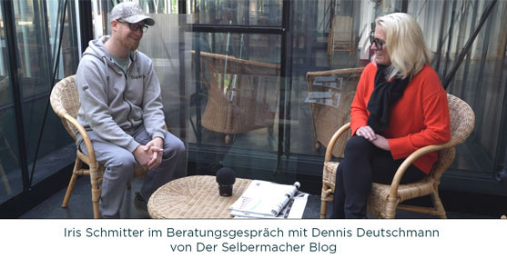 Beratungsvideo: Dennis Deutschmann von Der Selbermacher Blog bei uns zum Beratungsgespräch mit Iris Schmitter