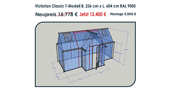 Victorian Classic-T-Modell 236x604 cm